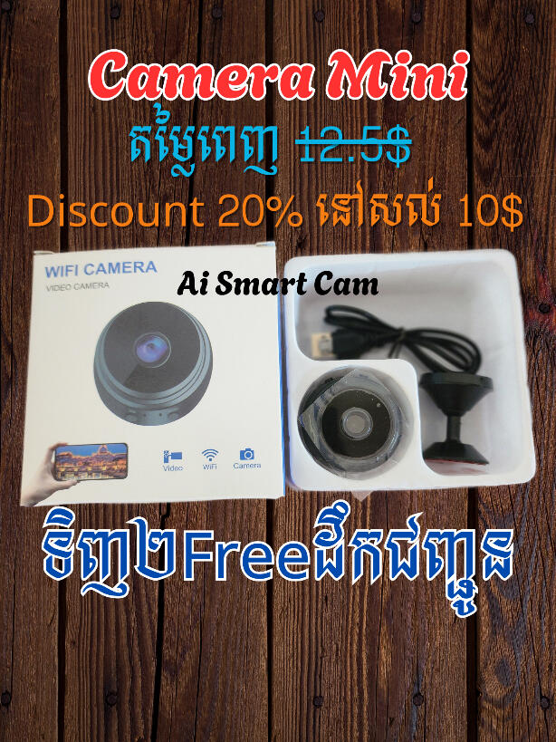 Camera Mini 1MP Wi-Fi Model A9 (2025)
